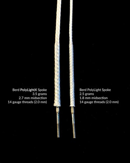 BERD SPOKE POLYLIGHTX EXTREME 14G WHITE