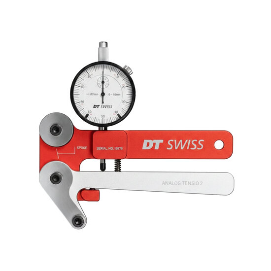 DT-SWISS TOOL TENSIOMETER ANALOOG ROOD/ZILVER