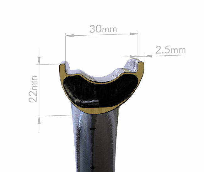 Berd MTB wielset: HAWK30 GOLD Carbon