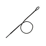 BERD SPOKE POLYLIGHT 14G ZWART EXTRA LANG