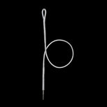 BERD SPOKE POLYLIGHT 14G WIT EXTRA KORT